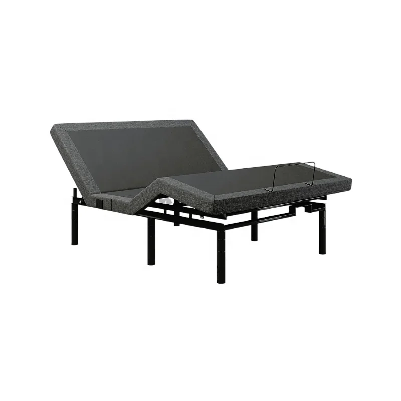 Remote Control Folding Electric Bed Frame Adjustable Bed Frame With Massage And Usb Mattress