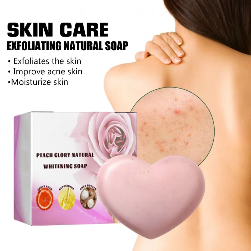 

Exfoliating bath soap removal acne Dark Spots Fade acne marks Shrink pores moisturizing Firming skin whitening clean body care