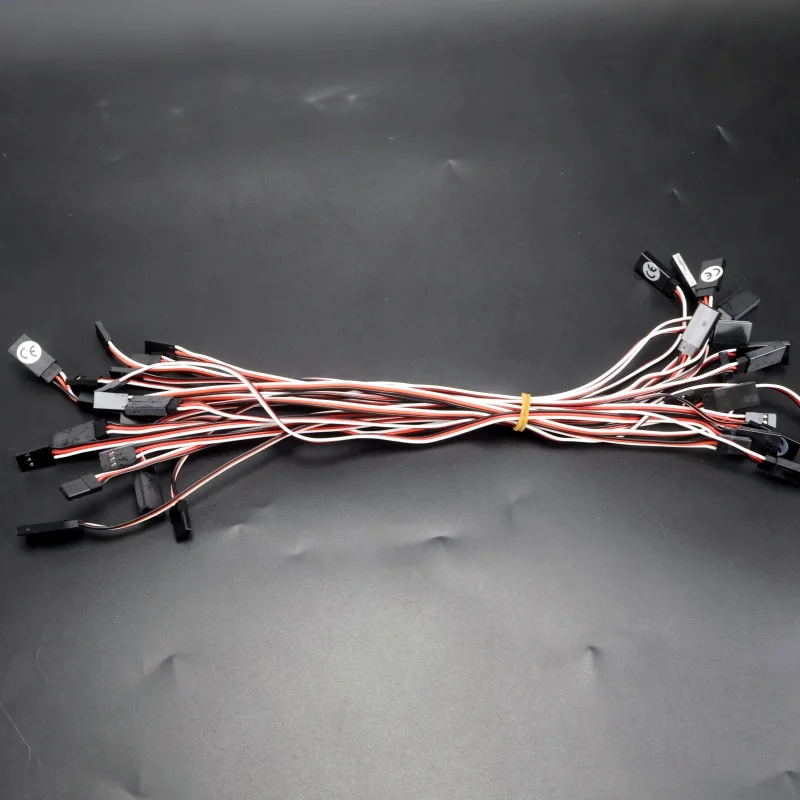 10pcs100/150/200/300/500/600/1000 مللي متر التحكم عن بعد سيرفو تمديد كابل JR ل التحكم عن بعد هليكوبتر RC الطائرات بدون طيار