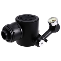 AA79 New 0.5L Plus Oxygen Cylinder Diving Underwater Breather Swimming Equipment Breathing Tank Breathing Valve Head