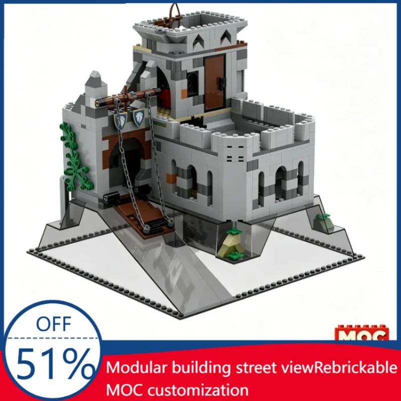 

1371 PCS MOC 31168 3-in-1 Medieval Buildings Pack 3 Mage Tower Orthanc TowerRaised Castle Building Blocks Education DIY Toy Gift