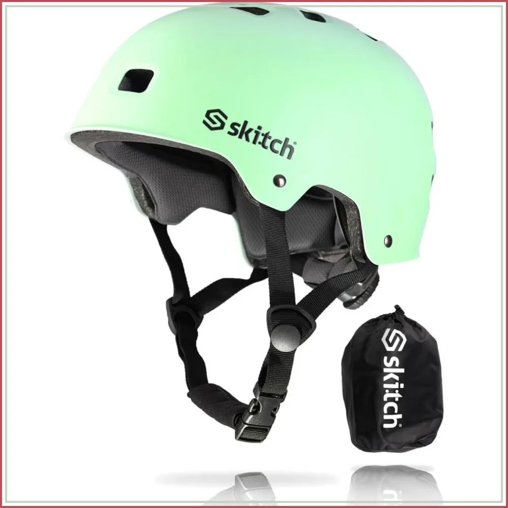 Triple Certified Skateboard Helmet for Kids & Teens, Premium Memory Foam, Adjustable Sport Headgear for Scooter, Roller Skate & Inline Skating