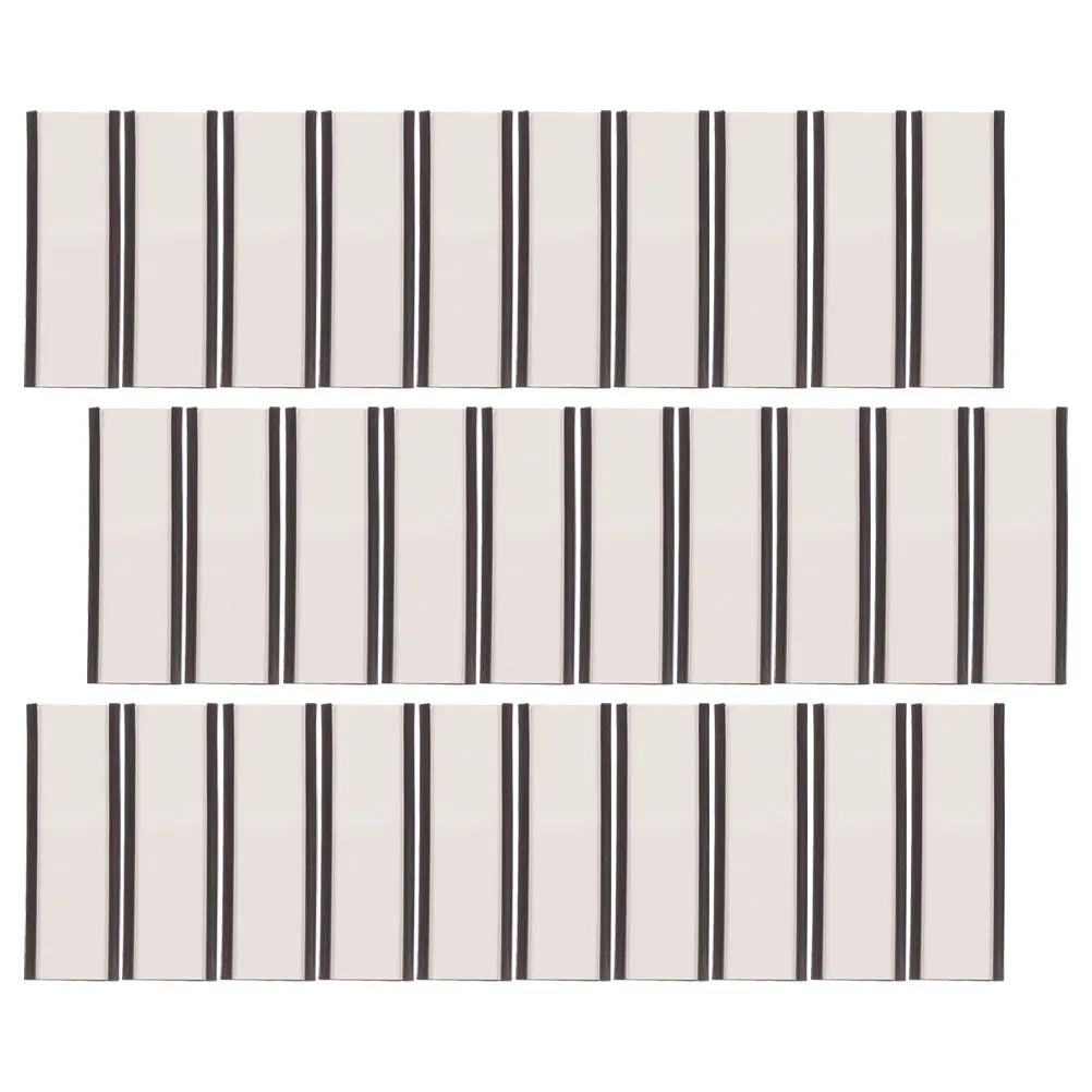 

30 Pcs Holder Magnetic Shelf Labels Price Tag Channel Clamp Clip Paper Sign Storage Magnetic Label Holder Management Display