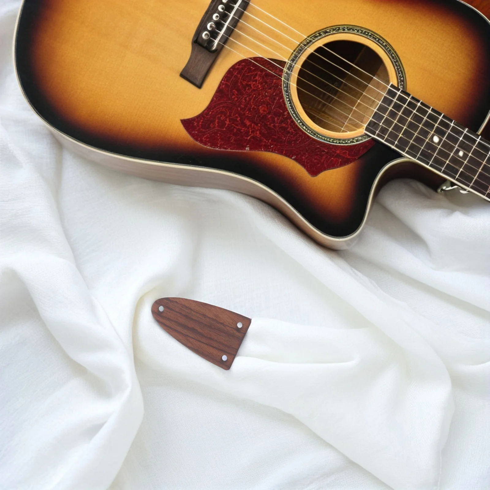 

2Pcs Wood Truss Rod Cover Plate Electric Guitar Accessories Stylish Elegant Longterm Use Sound Stability Truss Accessories