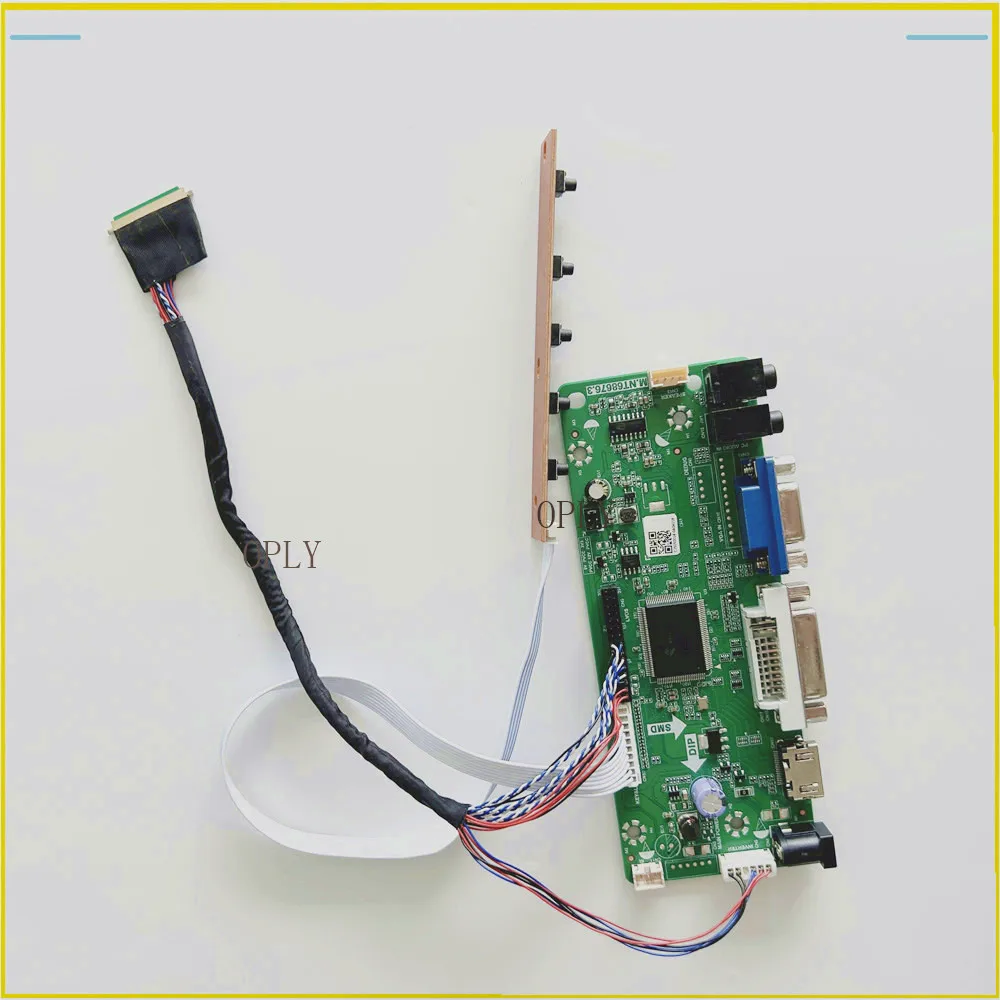 

M.NT68676 Комплект платы контроллера HDMI-совместимый DVI VGA для B156XW02 B156XW02 V2/V6 B156XTN03 1366X768 15,6-дюймовый экранный монитор DIY