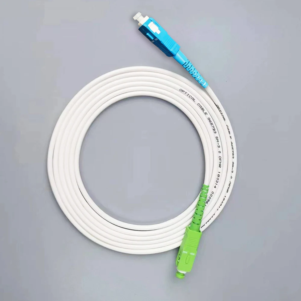 Cable de parche óptico de fibra óptica SC/APC-SC/UPC, modo único G657A2, Cable óptico FTTH, LSZH, 2M