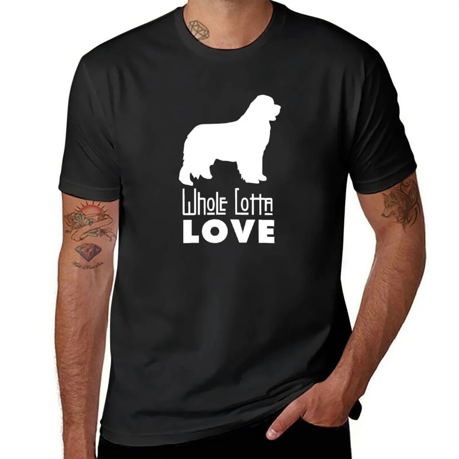 

Whole Lotta Love Newfie T-Shirt funnys hippie clothes Short sleeve tee new edition men t shirt