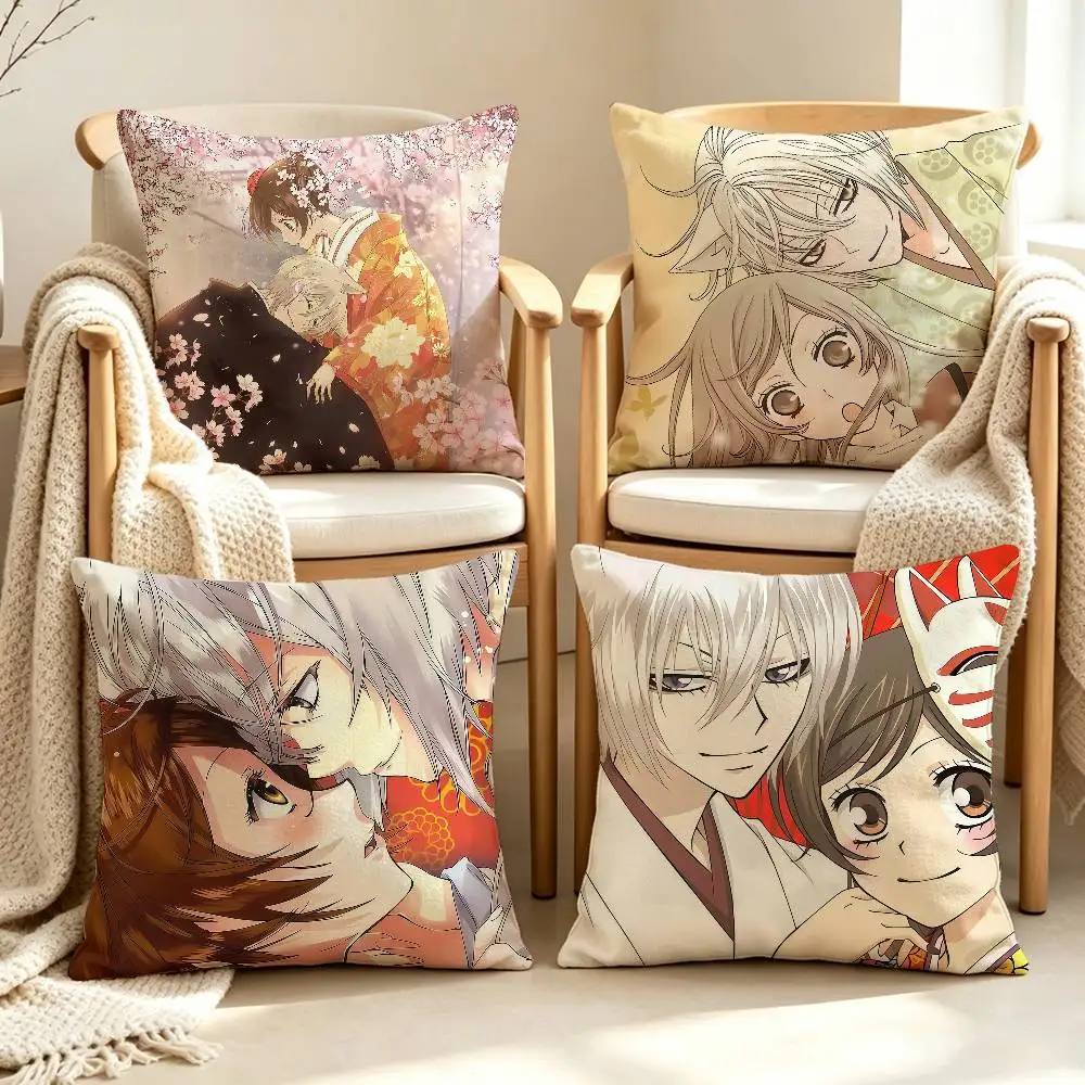 T-Tomoe N-Nanami K-Kamisama Kiss Custom Double Sided Print Square Pillow Cushion Cover