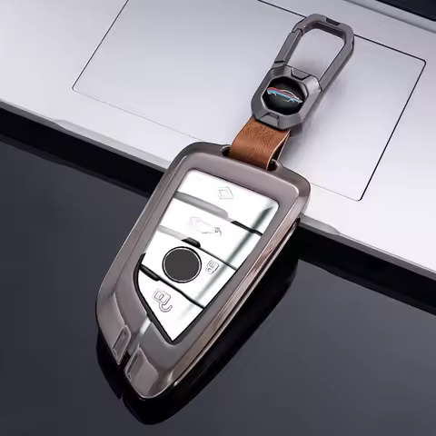 Metal Car Key Case Cover Bag Accessories Holder Shell Keychain For Bmw F20 G20 G30 X1 X3 X4 X5 G05 X6 X7 G11 F15 F16 G01 G02 F48