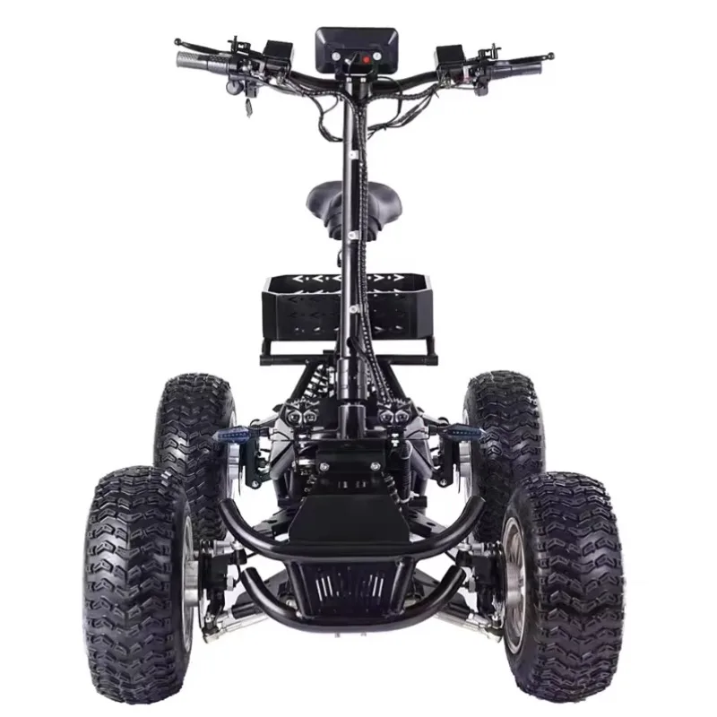 4x4 off-road electric scooter folding 4 wheel trolley adult all-terrain use 80 km range ce certification