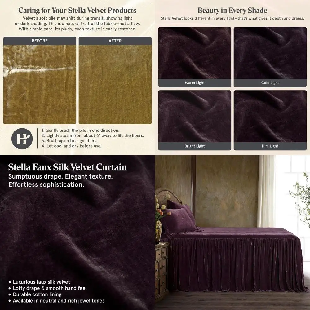 

Silk Velvet 3-Piece Bedspread Set with 2 Shams, King, Lavender, Traditional Western Style Bedding