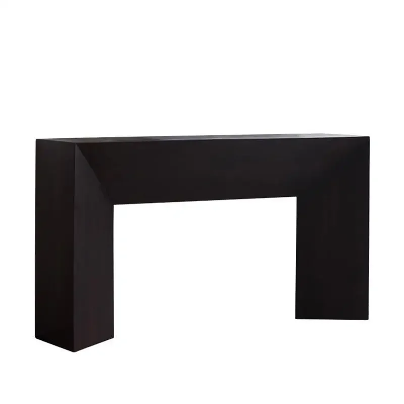 

Italian light luxury solid wood entrance table modern simple entrance entrance table living room