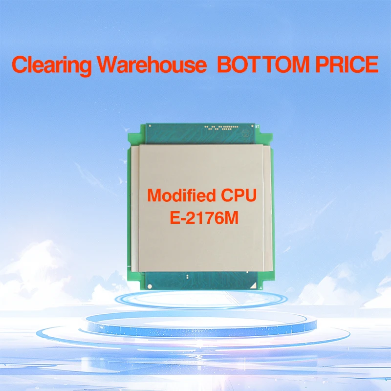 โปรเซสเซอร์บนเดสก์ท็อปลายทะเลสาบกาแฟ Xeon E-2176M ดัดแปลง SR3YX BGA CPU เป็น LGA 1151 2.7GHz 6C12T 45W ของเหลวโลหะเหลว Ihs สำหรับพีซี DIY