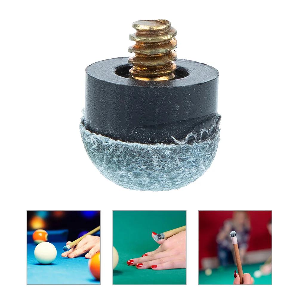 

25pcs Pool Tips 12mm Screw-on Blue Billiard Tip Heads Replacement Kit for Snooker Cues Durable Anti-wear Accessories