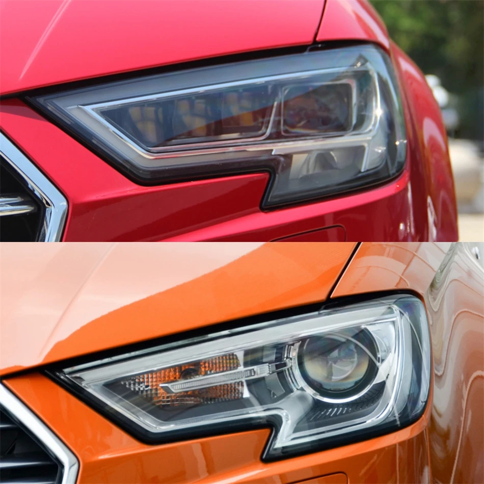 

For Audi A3 S3 2017 2018 2019 2020 Car Accsesories Lampshade Caps Head Lamp Cover Car Front Headlight Lens Cover Lights Shell
