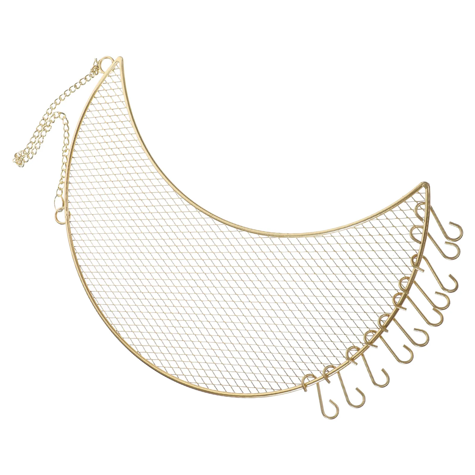 

Wall Earring Organizer with Metal Hooks for Necklaces Bracelets Rings Storage Display Holder Hanging Jewelry Hanger Dangling