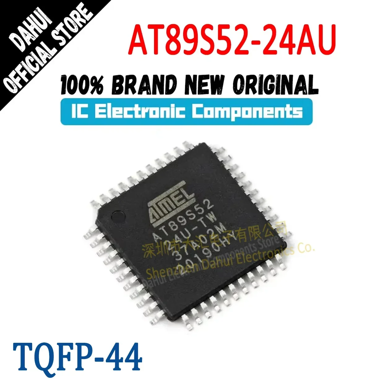 

(1Piece) 100% New Original AT89S52-24AU AT AT89 AT89S AT89S52 AT89S52-24 IC MCU Chip TQFP-44