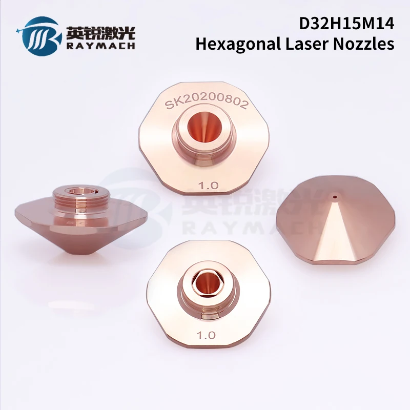 Bodor Laser Nozzle Dia.32H15M14 Fiber Laser Cutting Spare Parts Copper Nozzles With High Quality Factory Price Raymach Laser