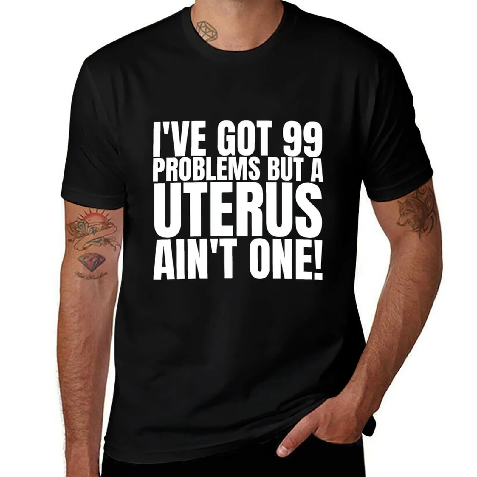 

My Uterus Ain't A Problem, Hysterectomy, Uterus, Uterus Cancer, Fibroids, Hysterectomy Surgery T-Shirt cute tops men clothes