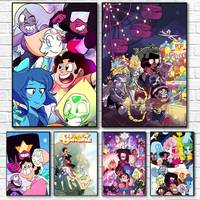 Carton-Cute S-Steven Universe Poster Canvas Painting Poster With Prints Home Bedroom Living Room Decoration Gift