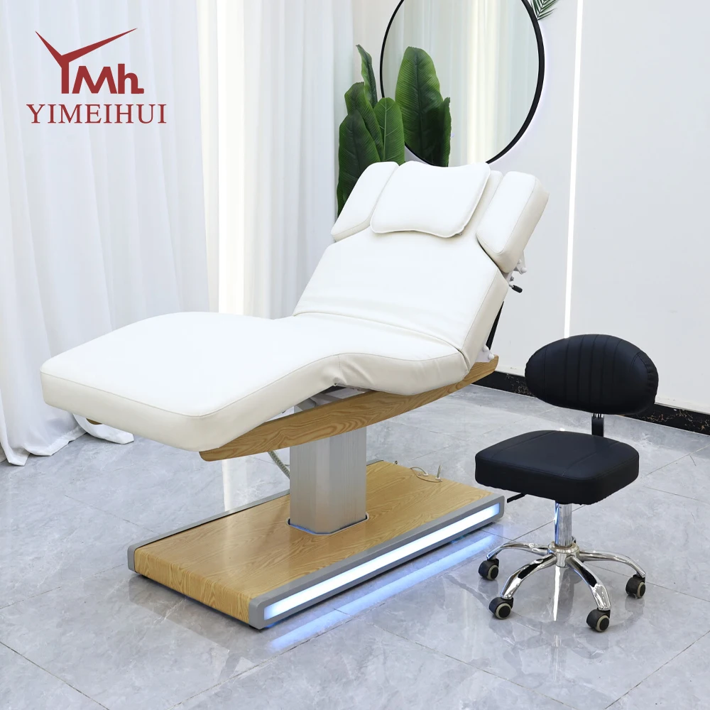 New design adjustable 3 Motor esthetician therapy salon beauty clinic bed spa massage beds