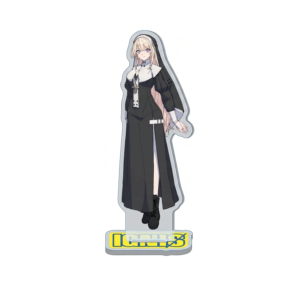 SANBAKA 15CM Double Sided Acrylic Stand Keychain 2026 New Anime Stand Ange Lize Inui Police Wolf Desk Decor Collect Gift