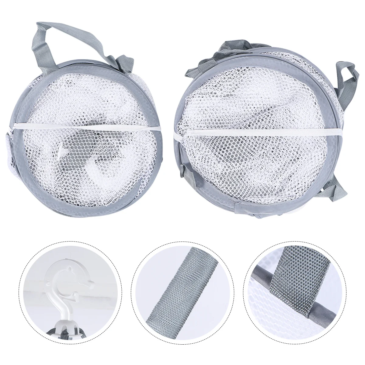 

2Pcs Clothes Tuck Net Sock Hangers Hangers for Closet Organization Keep Clothes Neat and Wrinkle Free Hanging Basket