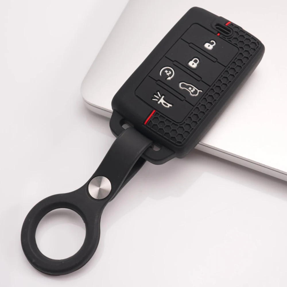 Protective Key Cover With Keychain For Jeep Grand Cherokee Wrangler Compass Patriot Cherokee Renegade Commander Gladiator