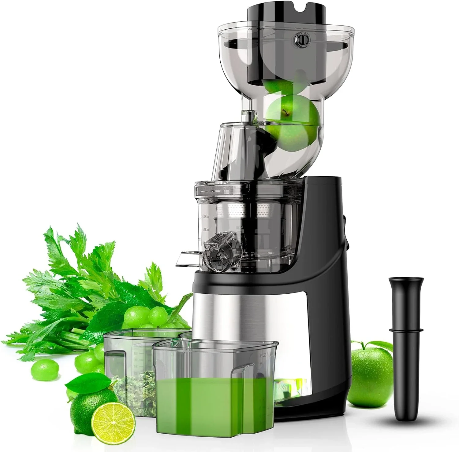 

chines for Home with Quiet Motor and Reverse Function, Easy to Clean Juicer Extractor, BPA-Free Cold Press Juicer Machine for Ve