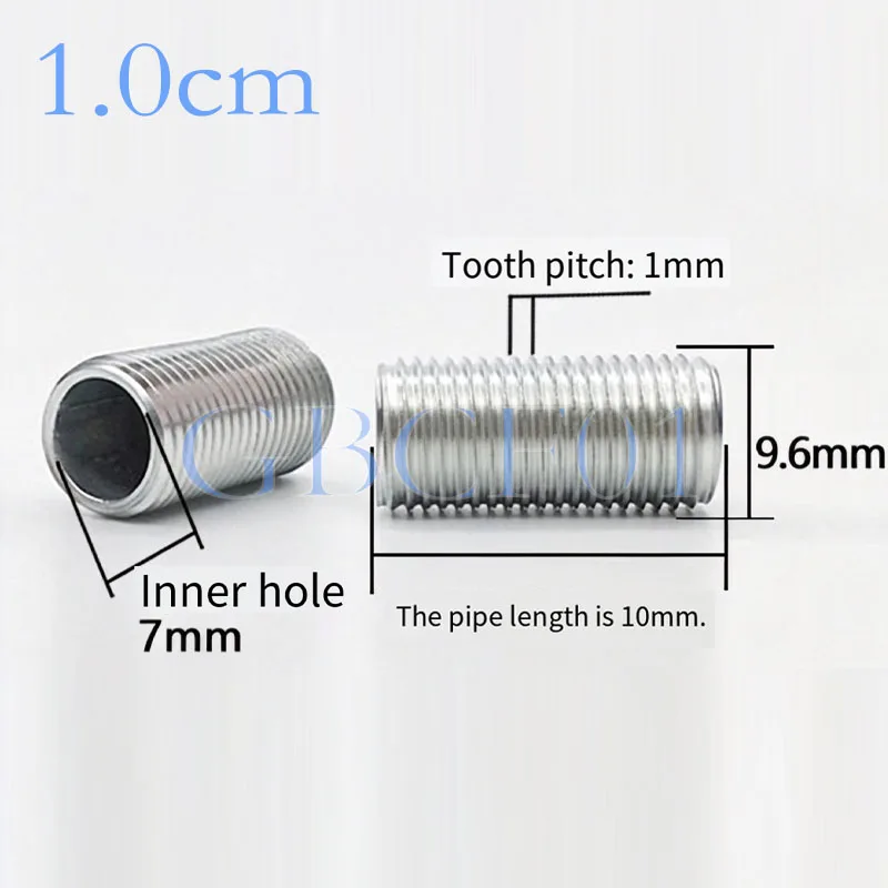 M10 M12 Hollow Tooth Tube Internal Thread Hollow Screw Nut Lamp Cap Chandelier Connect Rod Fixed Base Lighting Accessories