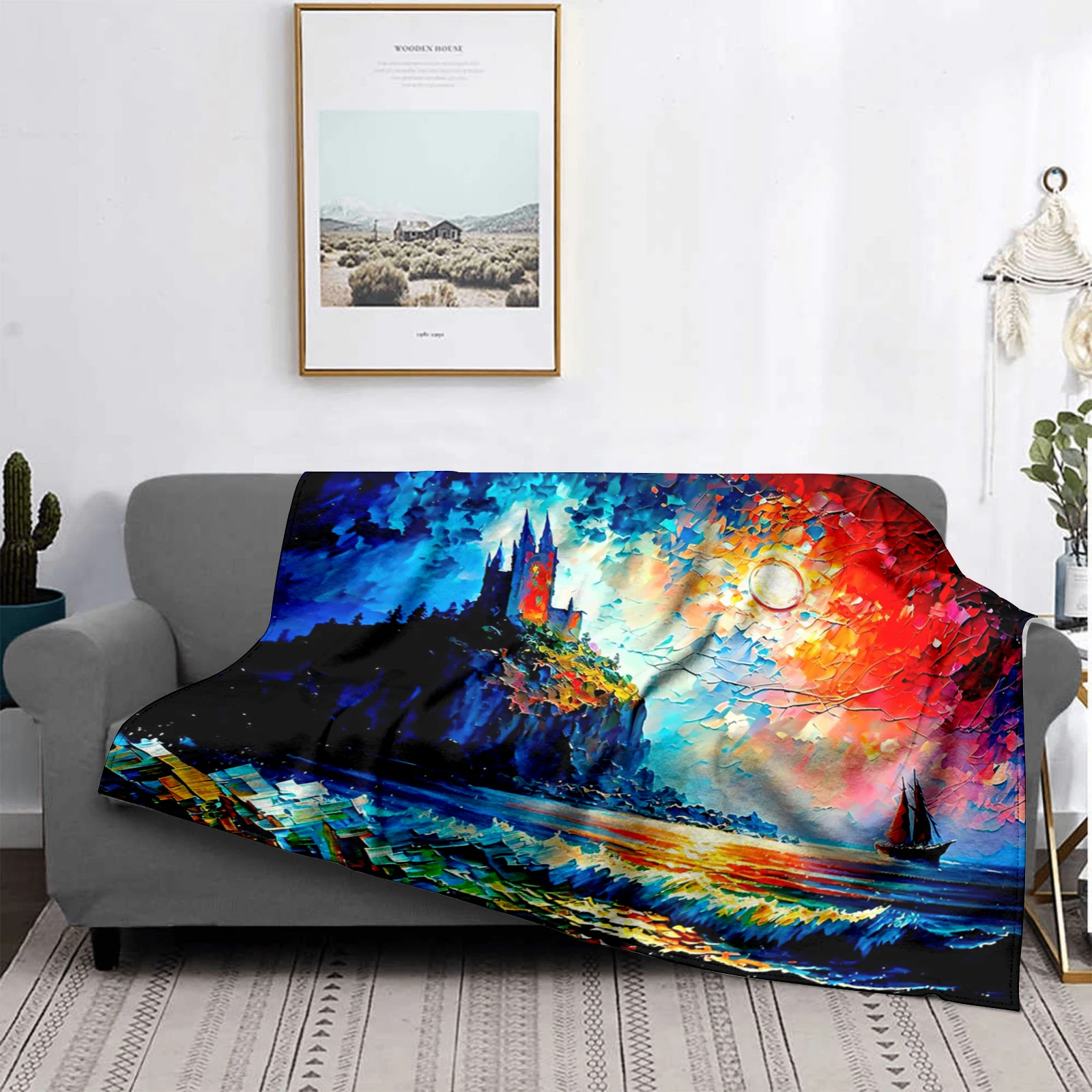 Home decoration plush Sofa blanket Colorful Animal  Bedspread on the bed anime fluffy soft blankets thick blanket for winte