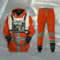 Cosplay Costumes X-Wing Pilot 3D All Over Printed Fashion Men's Hoodies & Sweatpants suit Combo Autumn Unisex Casual Tracksuits