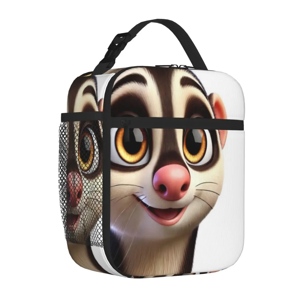 Bestselling Adorable Black-Footed Ferret Multifunctional Large Lunch Bag High School Food Storage Bag