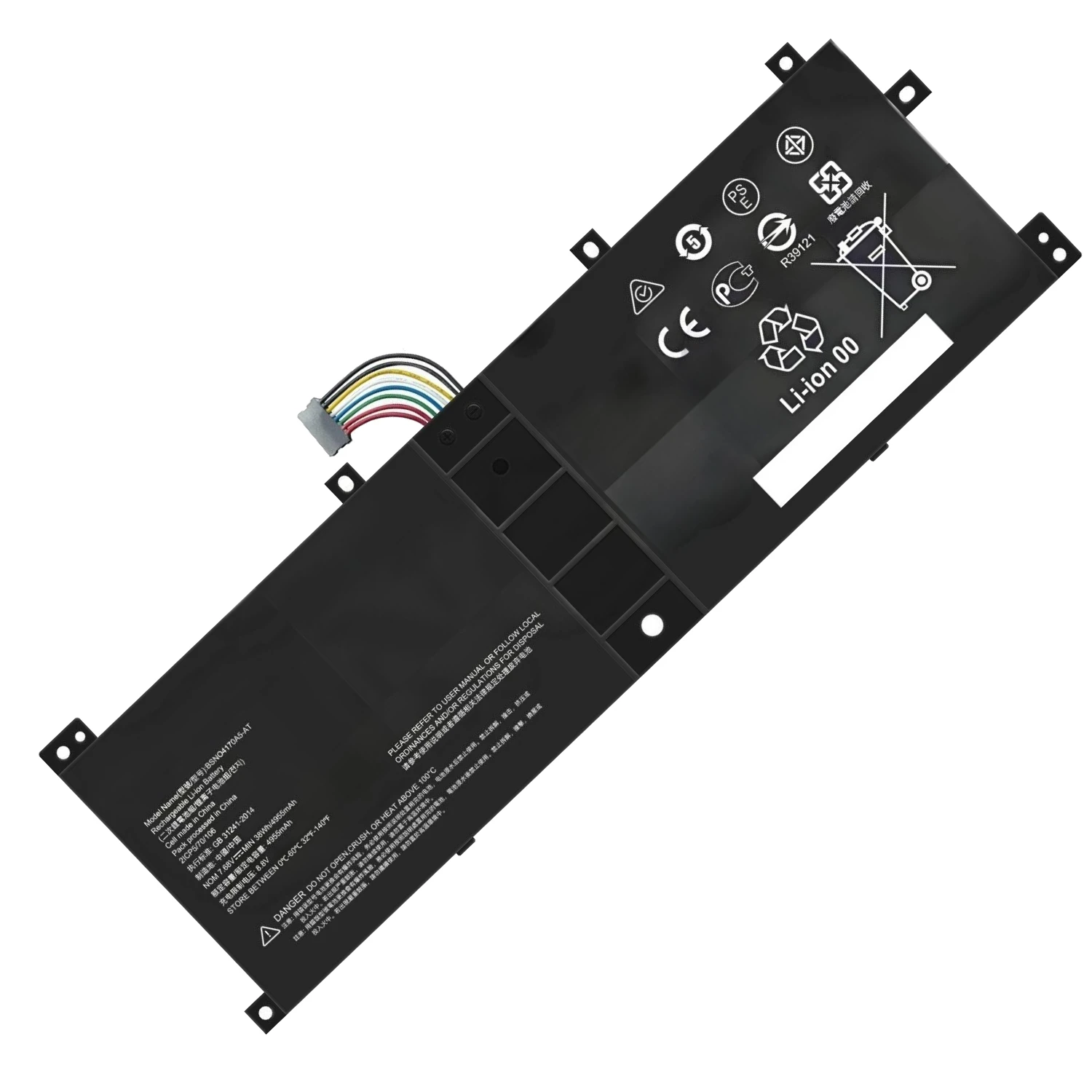 7.68V 4955mah BSNO4170A5-AT คุณภาพสูงแบตเตอรี่แล็ปท็อปสำหรับ Lenovo IdeaPad MIIX 510 510-12ISK Pro 520-12IKB จัดส่งรวดเร็ว