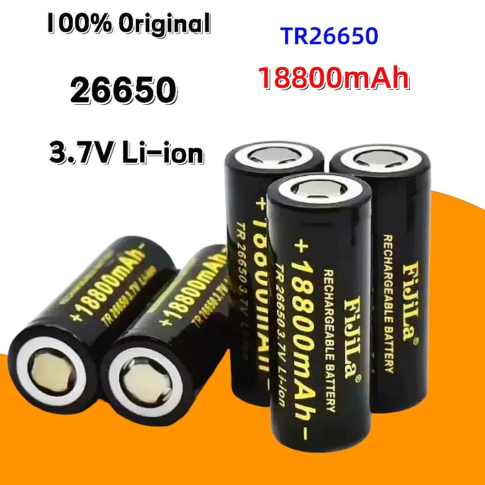 2-20PCS 26650 3.7V 18800mAh Rechargeable Li-ion Battery For LED Flashlight Power Bank Power Tools DIY Battery Pack