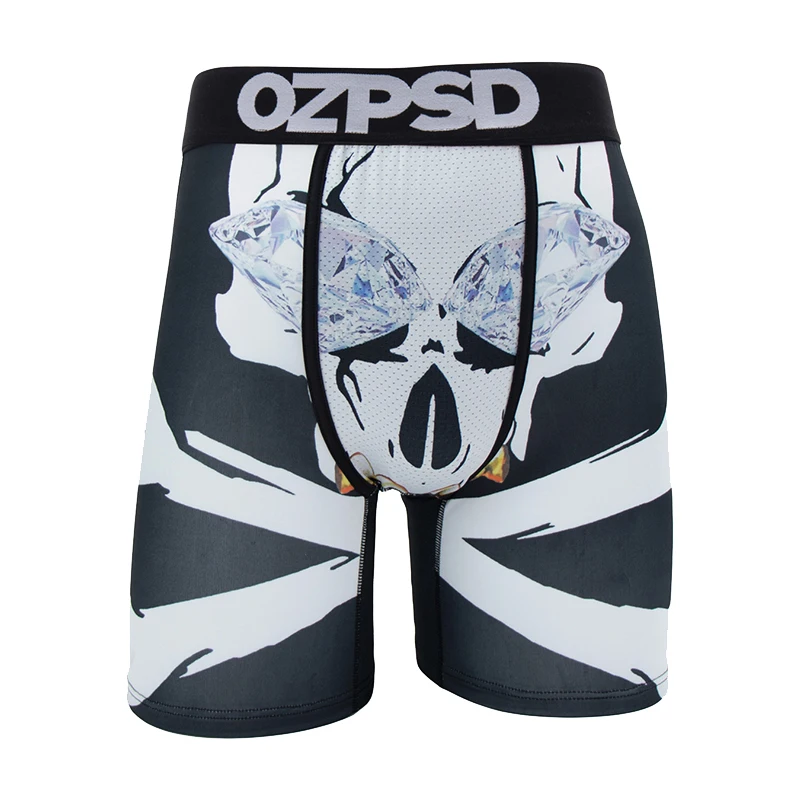 OZPSD Sexy Men Underwear Boxers Cueca Male Panty Lingerie Men Underpants Boxershorts Plus Size Breathable Print Man Boxer Briefs