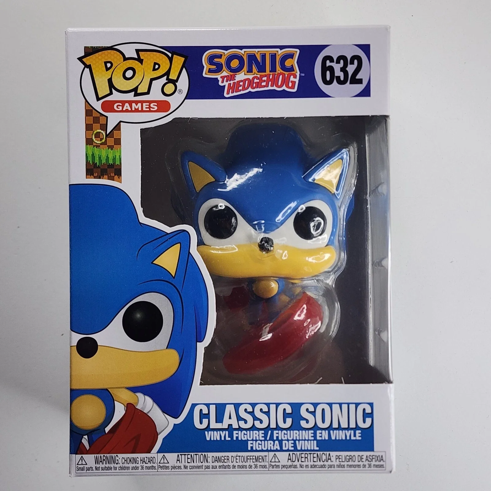 Фигурки ежика Sonic Funko POP! Классический Соник # Виниловая фигурка 622, коллекционное украшение, ограниченная серия, модель игрушки Gif