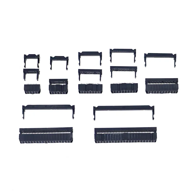 FC-8 10 14 16 20 34 40 Pin female connector IDC connector kit 2.54mm pitch flat strip cables IDC connectors Assorted set