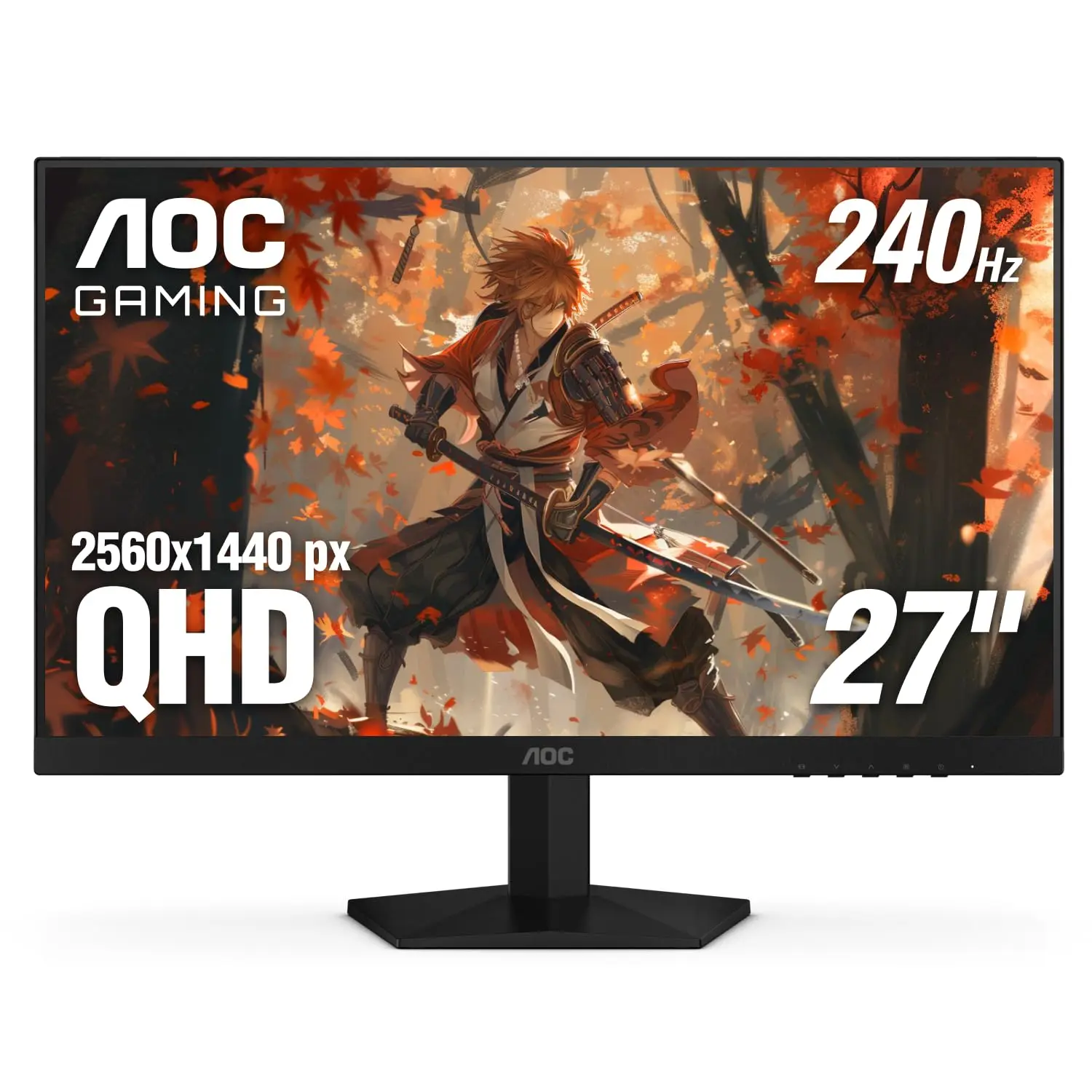 

27-дюймовый игровой монитор QHD 240 Гц IPS, с возможностью разгона до 260 Гц, совместимость с G-Sync, поддержка HDR, крепление VESA