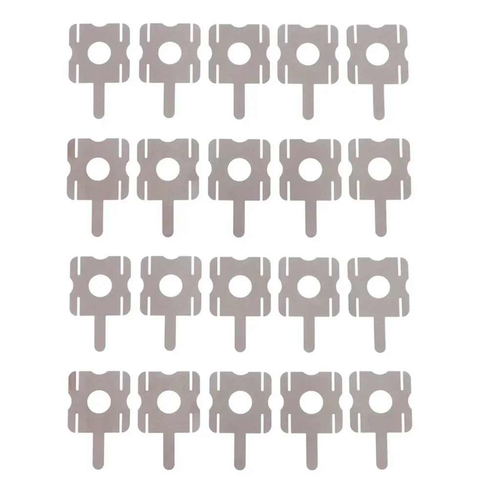 30pcs Spot Welding Nickel Plate Battery Plating Nickle Sheet U-shaped Strap Strip Sheets For Battery Pack Spot Welding Soldering