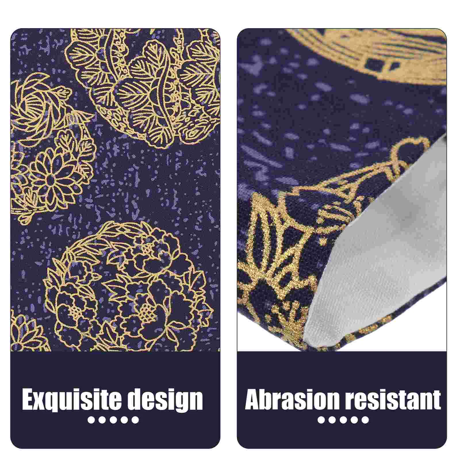 Book Cover Protector Exquisite Retro Decor Jacket Multi-use Fabric Covers for Hardcover Student