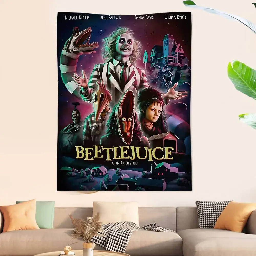 Horror B-Beetle Movies J-Juices Hippie Wall Hanging Tapestries Bohemian Wall Tapestries Mandala INS Home Decor