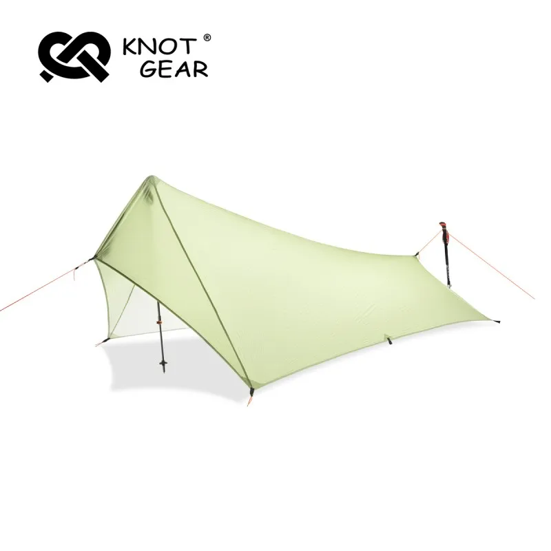 Knot XunShan Outdoor Camping Trap Ultralight Portable Mini Single Player Without Pole Tent 20D Nylon Rainproof Awning