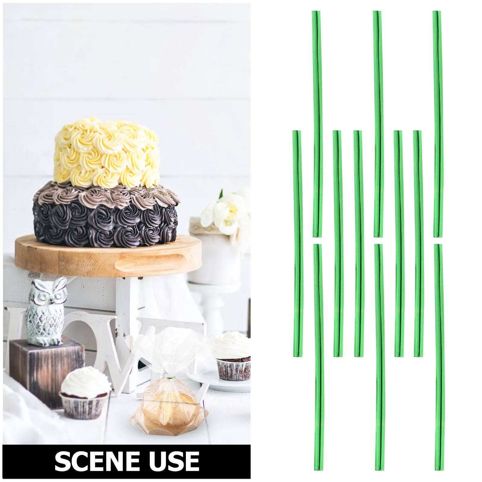 1600Pcs Shiny Metallic Twist Ties 10Cm Versatile Packaging Twist Ties for Food Bags Bakery Wrapping Chocolate Lollipop Cake Pops - view 6