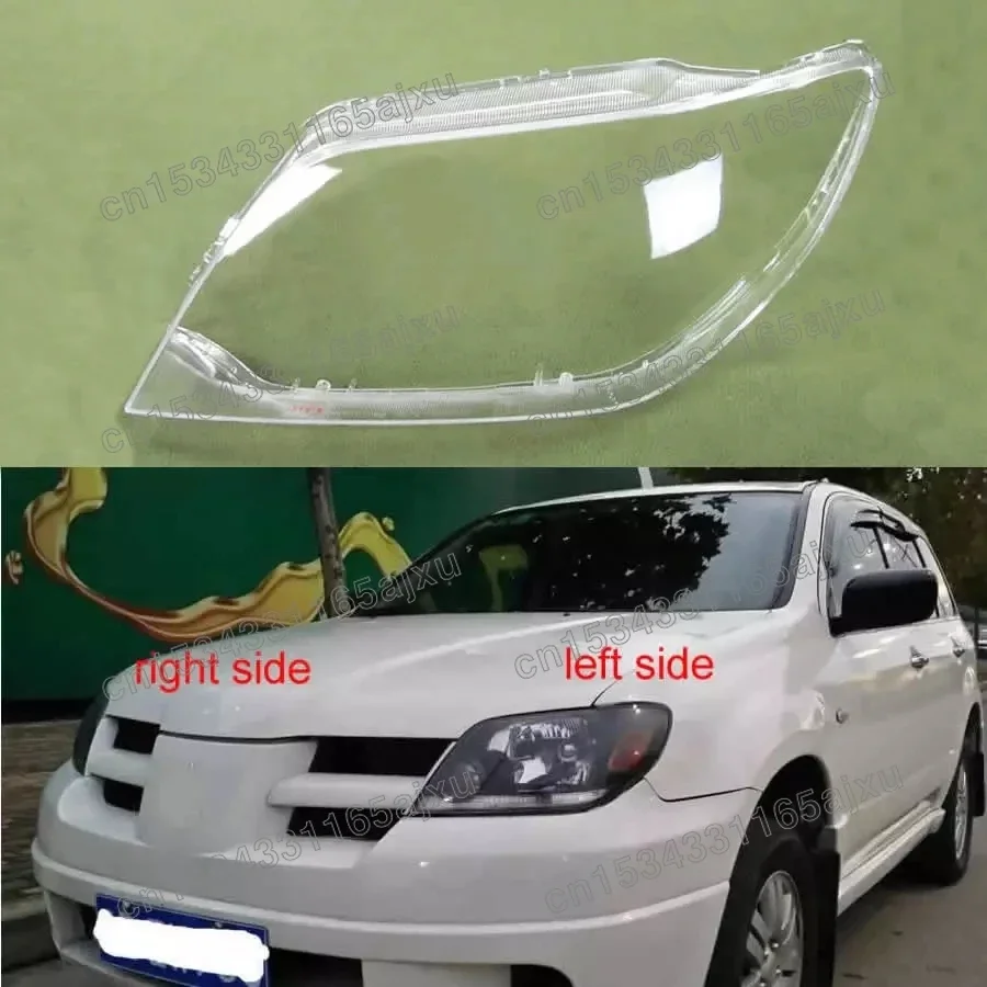 

For Mitsubishi Outlander 2004 2005 2006Headlight Cover Lamp Shade Headlights Shell Lampshade Headlamp Cover Lens Glass