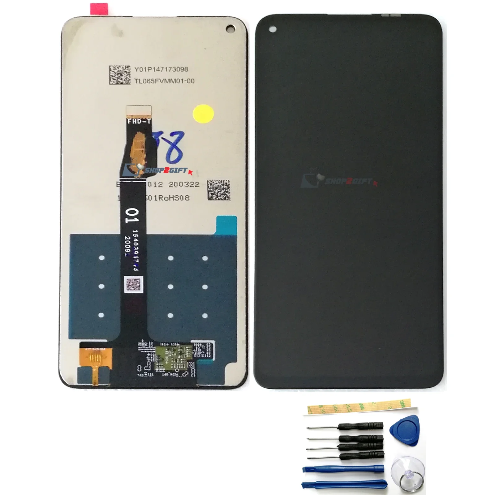 

For Huawei P40 lite 5G / nova 7 SE / Honor 30S LCD Display Touch Screen +3M
