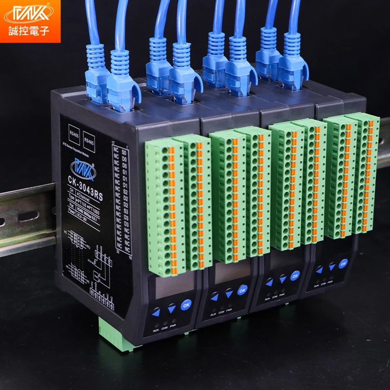 CK-3043RS 4-قناة وحدة اكتساب درجة الحرارة RTD إلى RS485 تتالي وحدة المقاومة الحرارية قناة العزلة الكاملة #4