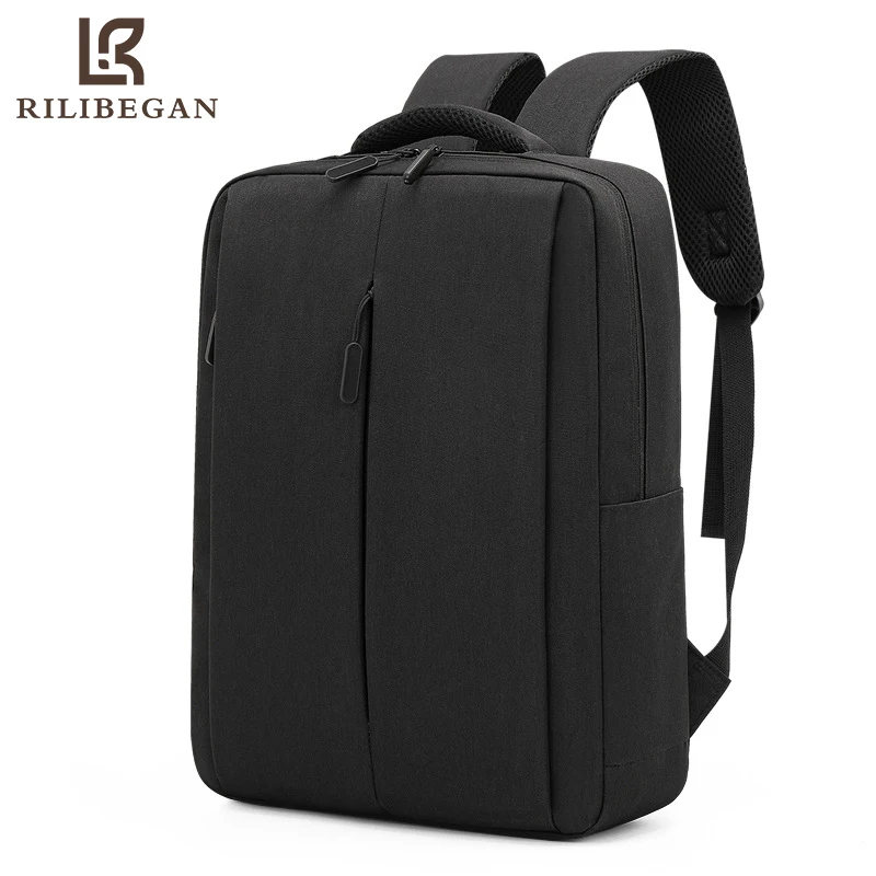 Classic Business Laptop Backpack Men Waterproof Nylon USB Charging Travel Backpack Bag Men Casual 15.6 Inch Computer Backpack