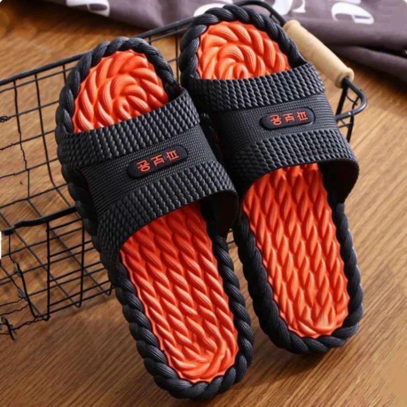 House Slipper Cloud Woman Sandals Flip Flops Sandals Soft Beach Non Slip Hemp Home Shoes Platform Casual Summer Male Men Slide