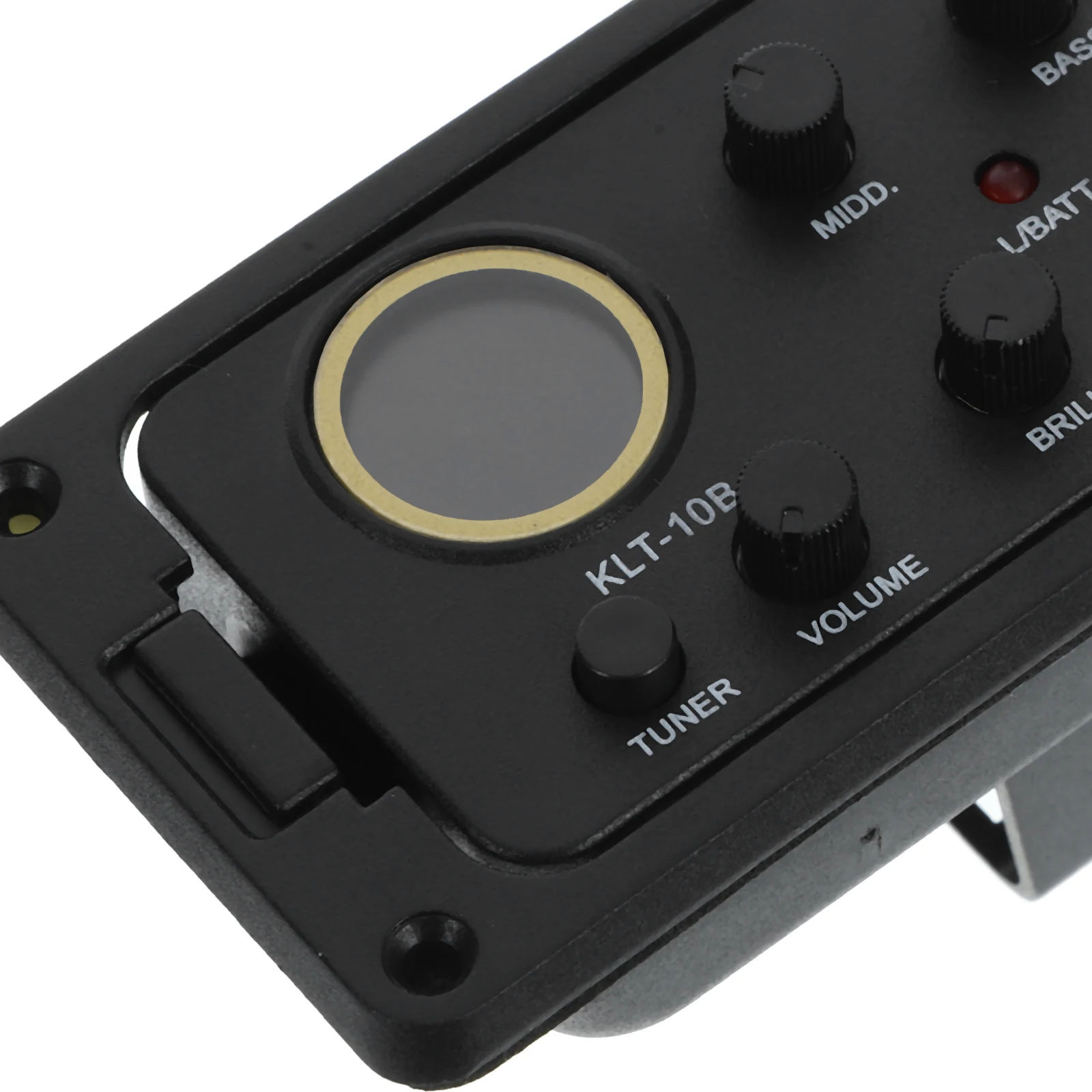 

4 Band Acoustic Guitar Preamp EQ Equalizer Pickup System with Volume Bass Middle Treble Control Black
